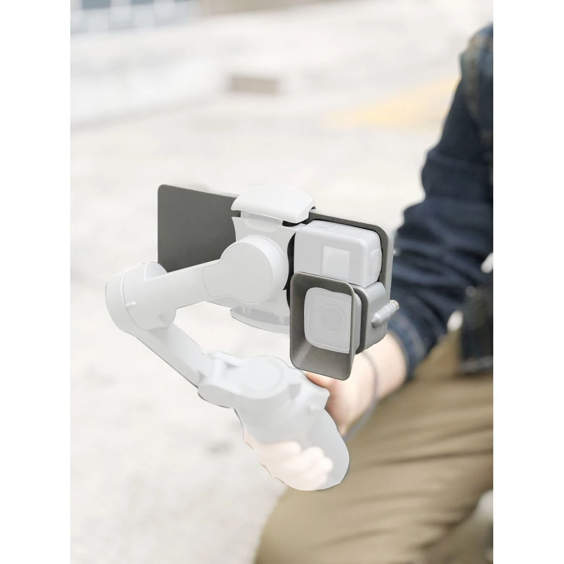 Plastic Gimbal Adapter Switch Plate Mount for DJI Osmo Action Sports Camera for Osmo Mobile 1 Smartphone Handheld Stabilizer