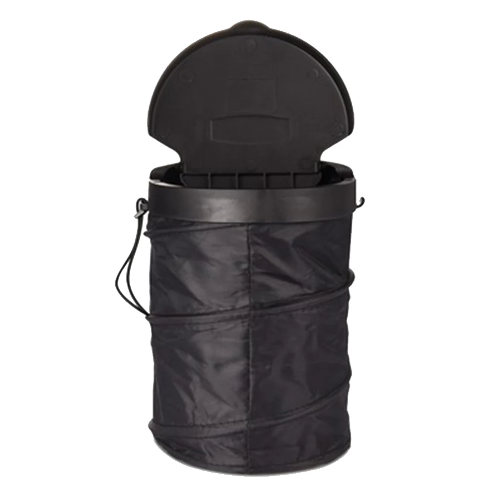 

Car Foldable Garbage Cans ,Oxford Car Trash Bin Storage Bucket Can Container Garbage Bag With cover holder Auto Accesorios