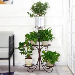Pot de fleurs à plusieurs niveaux pour le salon, plateau de balcon, étagères à plantes 