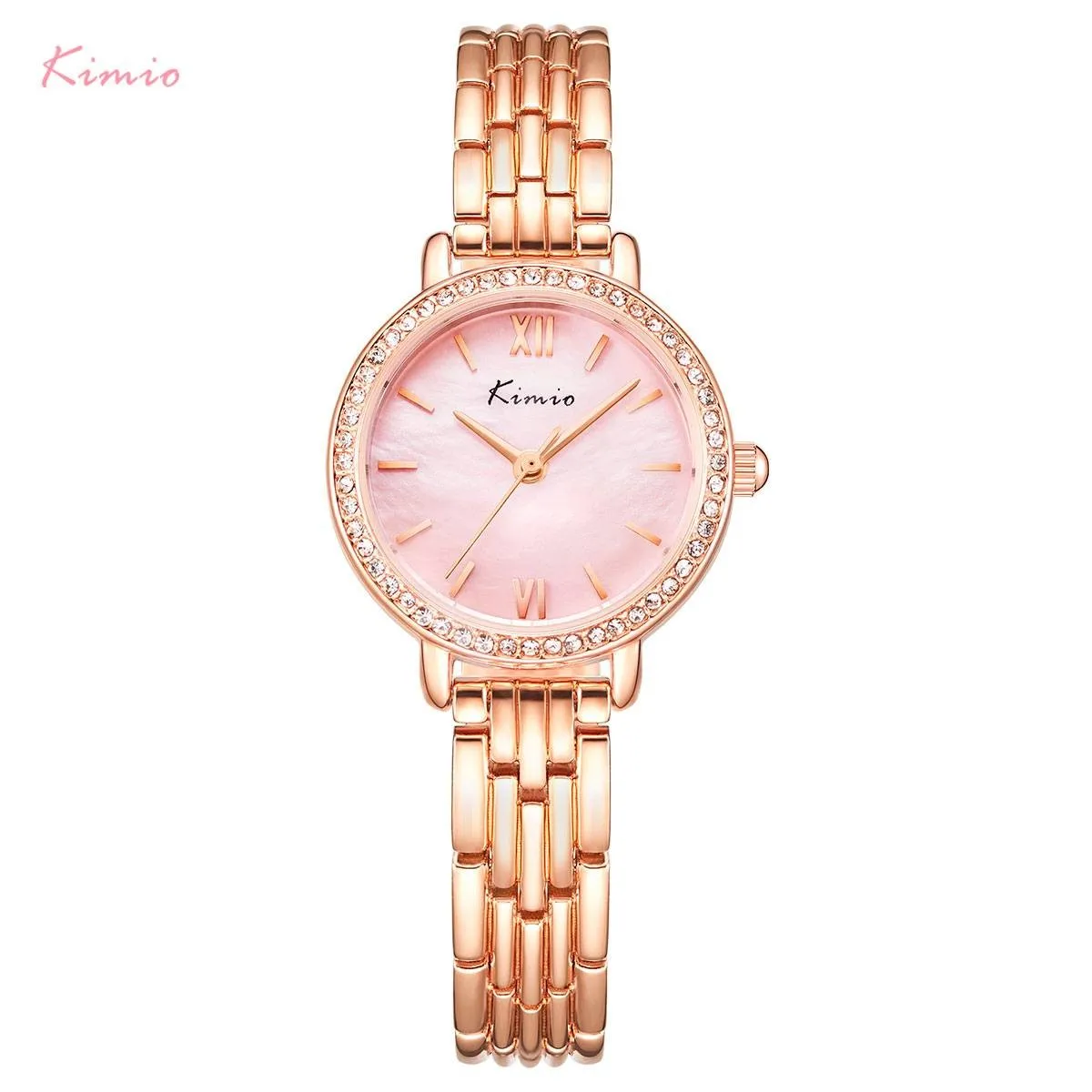 Часы женские наручные стильные Kimio Bangle со стразами K6458S-XZ1RRH