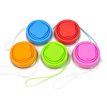 Открытый путешествия силиконовый выдвижной складной tumblerful телескопический складной бутылка для воды OCT998