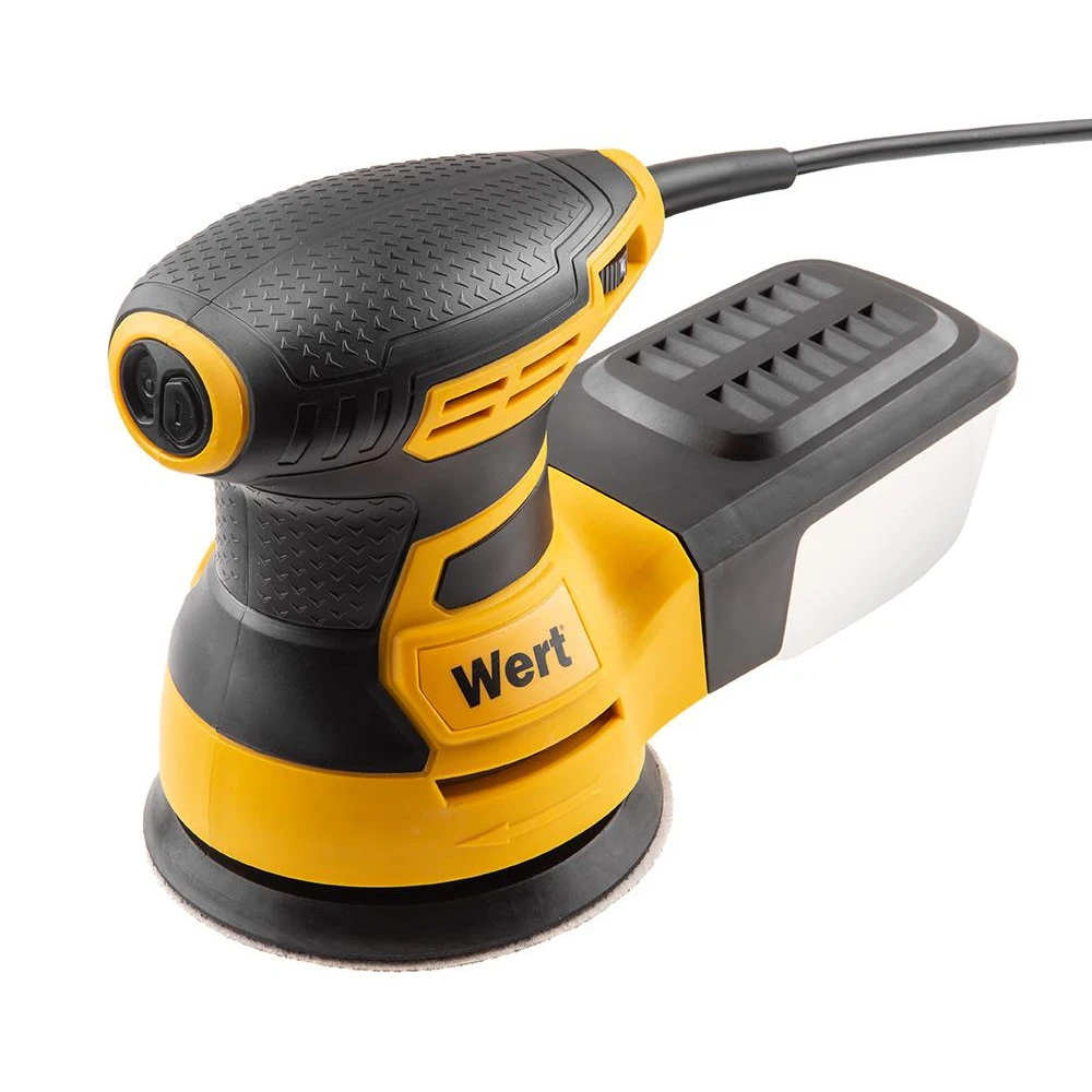 Meuleuse excentrique WERT EES 125DE 350W, f 125mm, 6000-13000 tr/min, amplitude 2.0mm, 1.4kg, p/rectifieuse outils électriques ► Photo 1/6