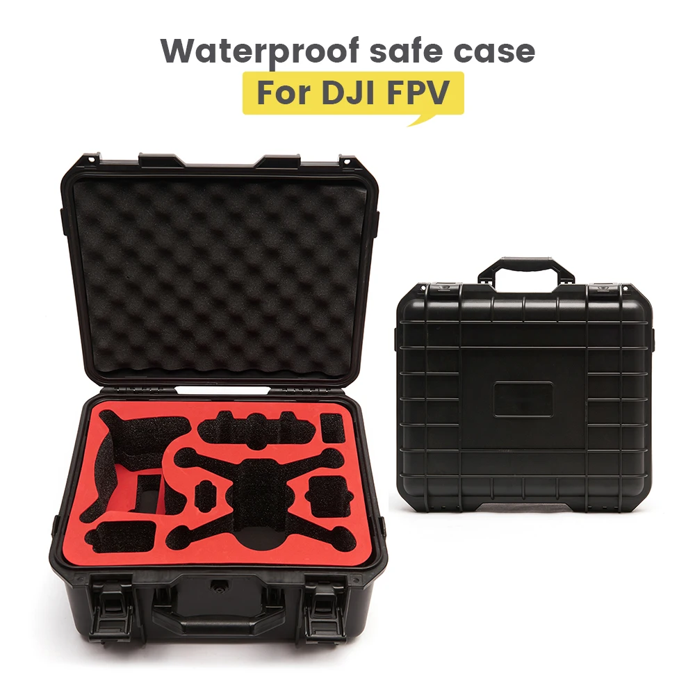 For DJI FPV Waterproof Safe Case Waterproof Shockproof Outfield Transportation Protection Box for DJI FPV Combo Drone Accesories camera bag crossbody