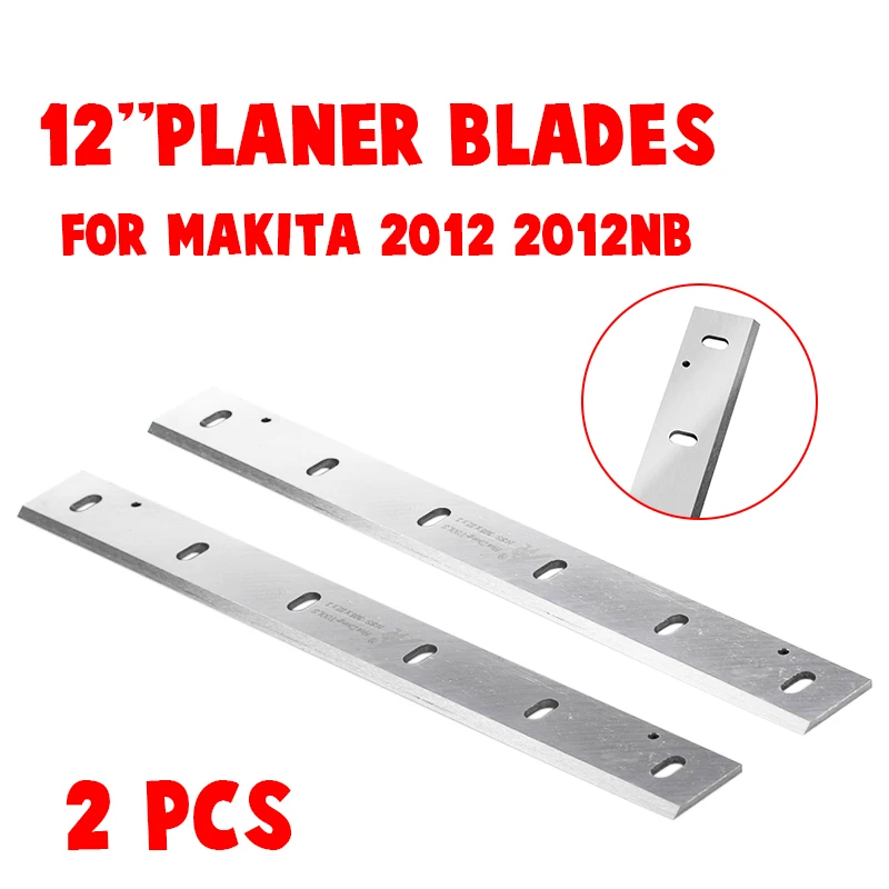 2Pcs 12'' HSS Planer knife blades For Makita 2012NB Wood Thicknesser Woodworking Power Tool Parts | Инструменты