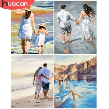 

HUACAN Paint By Number Girl DIY Pictures By Numbers Kits Hand Painted Painting Art Drawing On Canvas Figure Gift Home Decor