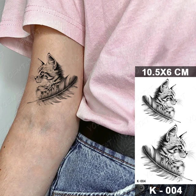 Waterproof Temporary Tattoo Sticker Small Simple Line Flower Flash Tatoo Cute Leaf Finger Wrist Fake Tatto For  Body Art Women 21-K004