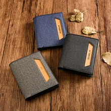 New PU Material Wallet Rcasual Fashion Short business Men Multi-card Coin Purse Wallet K3214