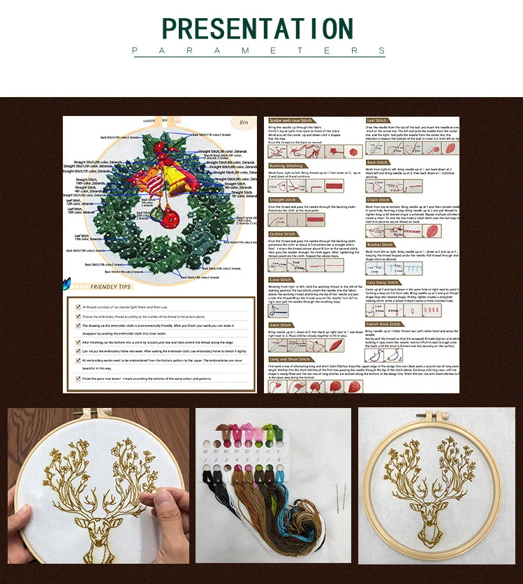 Happy House Embroidery Kit For Beginner Fashion Decorative ...