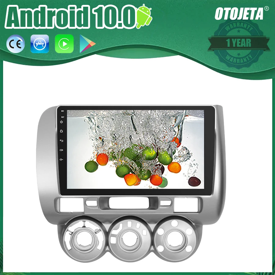 OTOJETA Android 10 2.5D экран Автомобильный Радио плеер для Honda FIT JAZZ RHD 06 08 bluetooth Мультимедиа