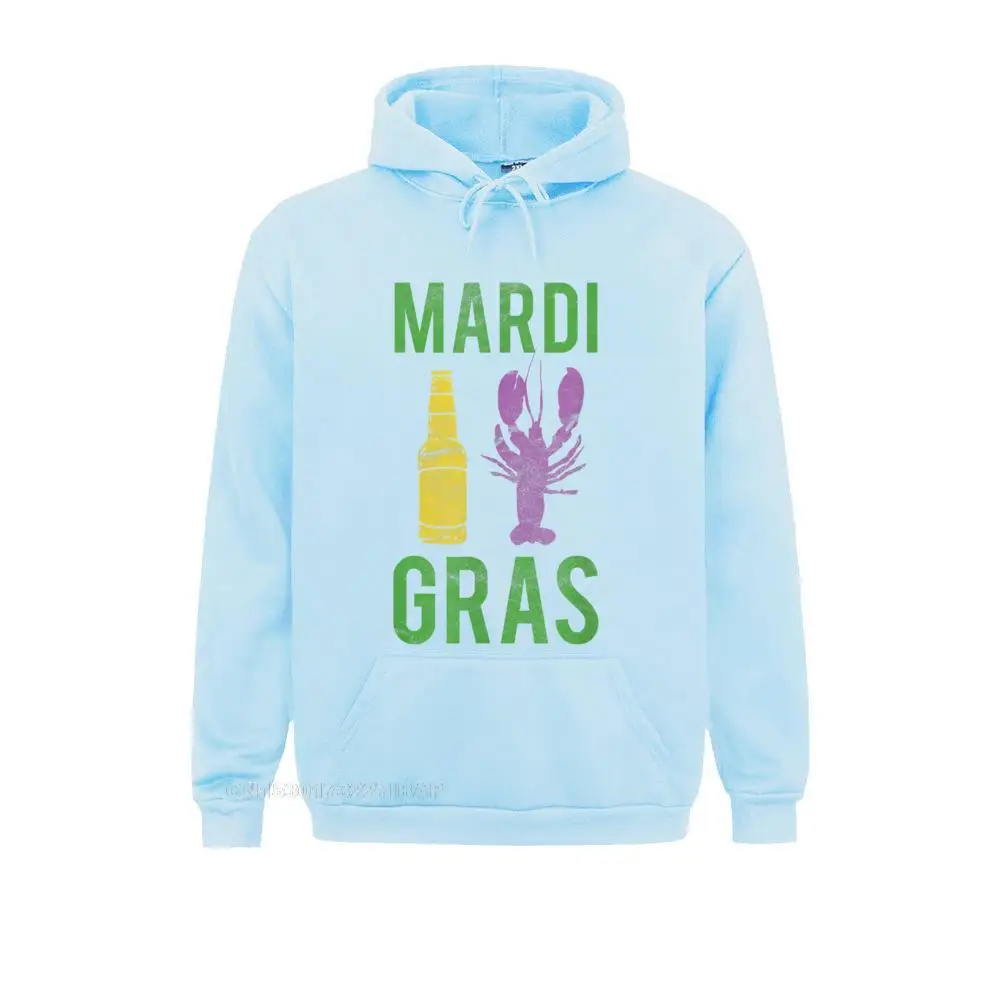 Mardi Gras Crawfish And Beer Fun New Orleans Hoodie Hip Hopnovelty Long Sleeve Hoodies Labor Day Cheap Clothes Men Sweatshirts