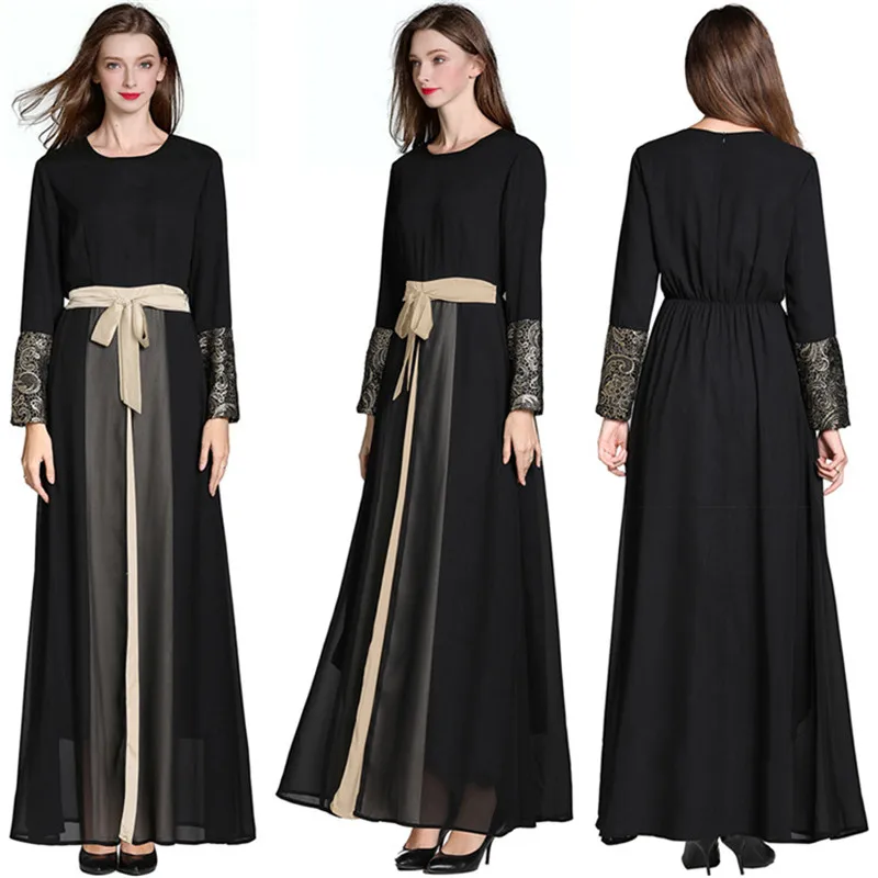 

Abaya Muslim fashion Dress Dubai Turkey Hijab Islam Clothing Abayas long sleeve Islamic Clothing Manufacturers Turkey MSL19