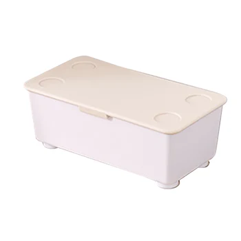 

PP Home Bathroom Cosmetics Case Socks Desktop Organizer Simple Storage Case Refrigerator With Lid Modern Kitchen Easy Clean