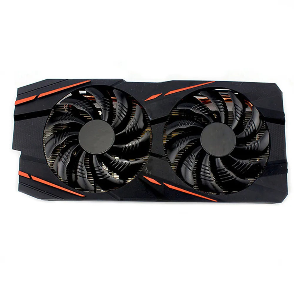 Графика карты кулер с светодиодный свет для Gigabyte RX570 RX580 радиатора вентилятор
