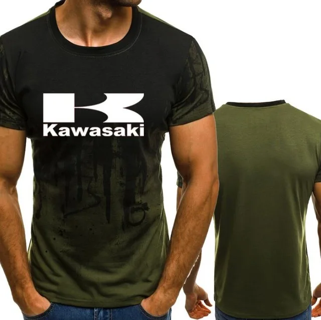 Cotton KAWASAKI Racing Team T-shirts Motobike t shirt Motorcycle Ninja Jerseys Breathable Quick dry ICE cold feel H