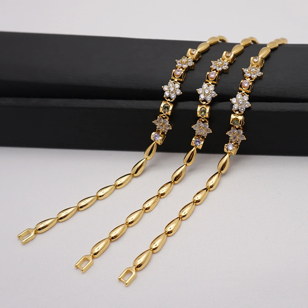 Женские сексуальные прозрачные сияющие хрустальные стразы золотые браслеты циркония свадебные ювелирные изделия