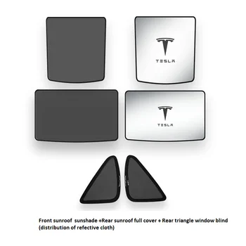 

For Tesla Model 3 Glass Roof Sunshade Car Skylight Blind Shading Net Sun Visor