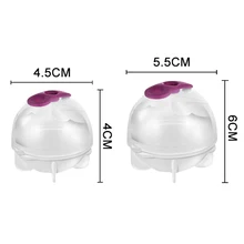 4 шт прозрачный напиток ледяной шар плесень пудинг для желе для мыла Плесень инструмент силиконовые формы льда AC889