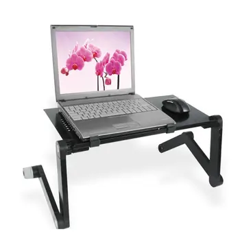 

Adjustable Aluminum Laptop Desk Ergonomic Portable Bed Tray Table Stand Laptop Table Desk Stand With Mouse Pad Jewelry Display