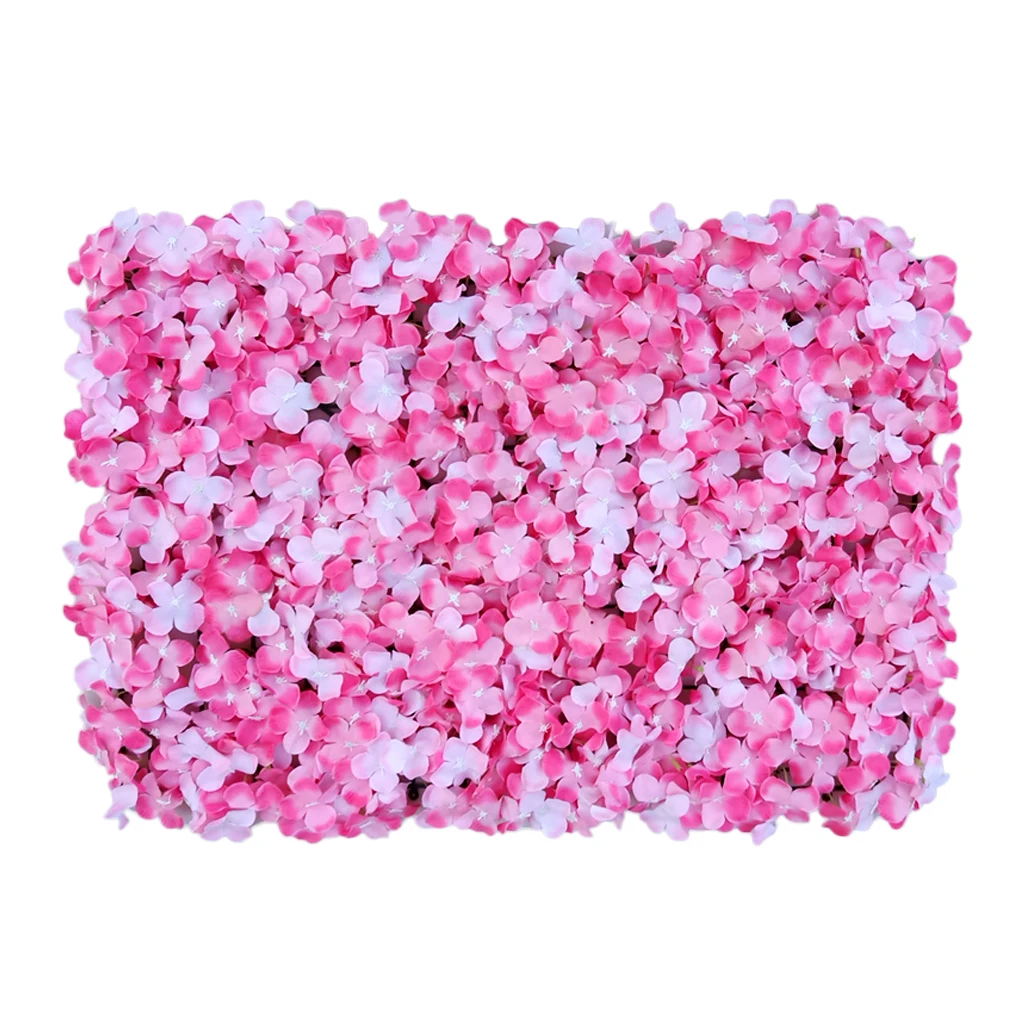 Wedding Floral Artificial Silk Flower Wall Panel Wedding Venue Cafe Decor