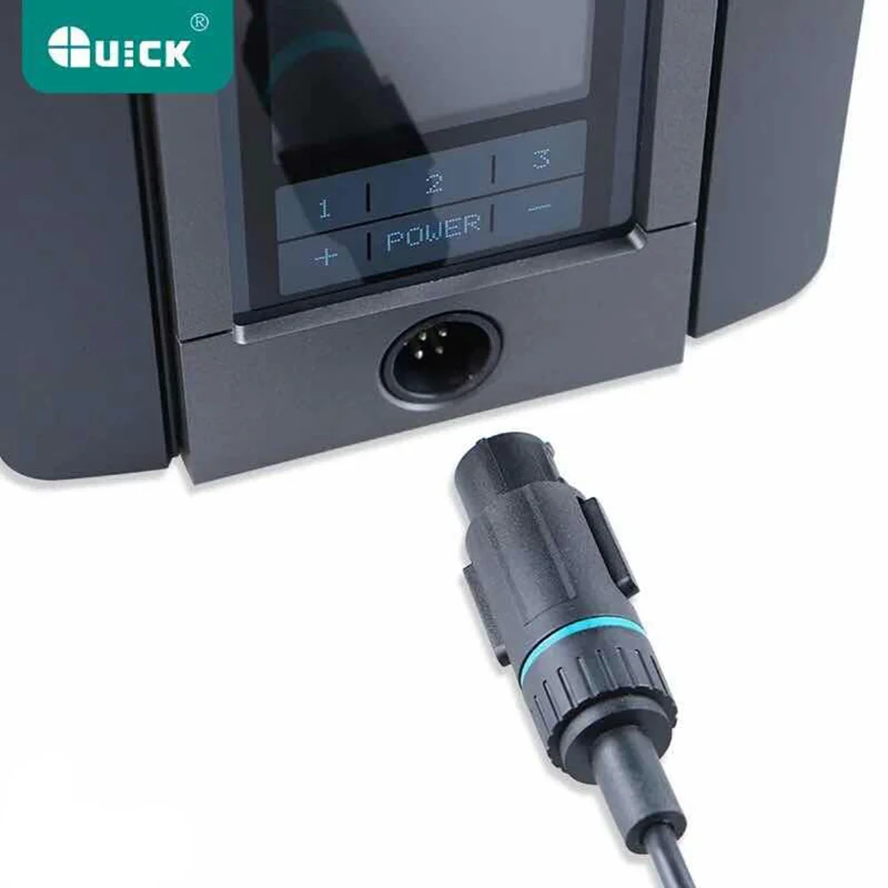 US $133.84 QUICK TS1200A original Lead Free BGA Soldering Iron Station LED Display with One Soldering Tip for Phone Motherboard Repair