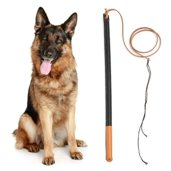 

Imitation Cowhide Dog Agitation Whip Stick with Handle for German Shepherd Medium Large Dogs Training Household Outdoor