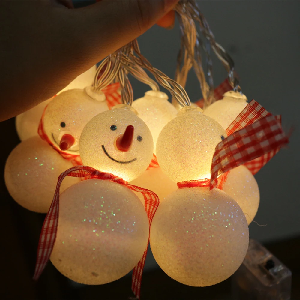 Santa Snowman Festival Decoration Light Christmas Light String Plastic Lantern Window Sucker Light Decorative Holiday Xmas Decor
