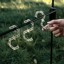 

Outdoor Hanging Hook S-Shaped Pot Pan Lamp Holder Hook for Camping Hiking Traveling Tools Accessories
