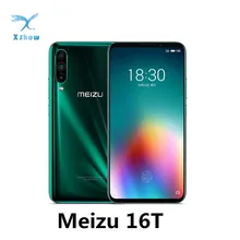 Meizu 16T 6," Super Amoled полноэкранный мобильный телефон Snapdragon 855 4500 мАч 18 Вт Быстрая зарядка Передняя 16 Мп задняя 12+ 5+ 8 Мп мобильный телефон