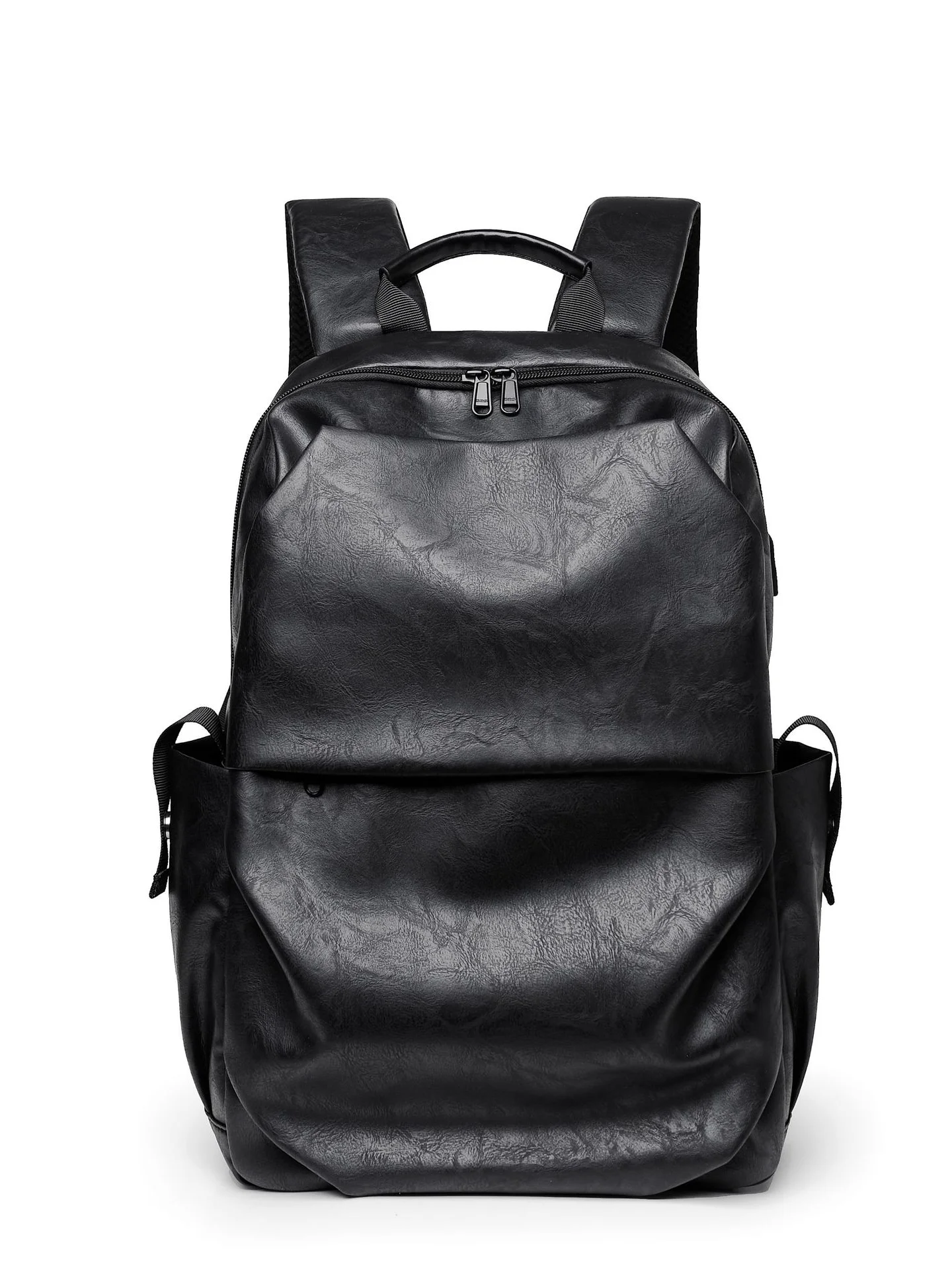 Backpack Soft Pu Material Black Brown 