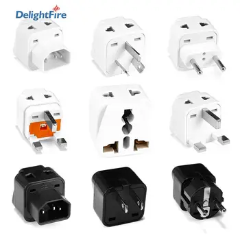 

1pcs 2 in 1 Universal UK US EU IL Adapter US to EU Plug Black/White New Zealand Australia Travel Adapter Power Socket Outlet CE