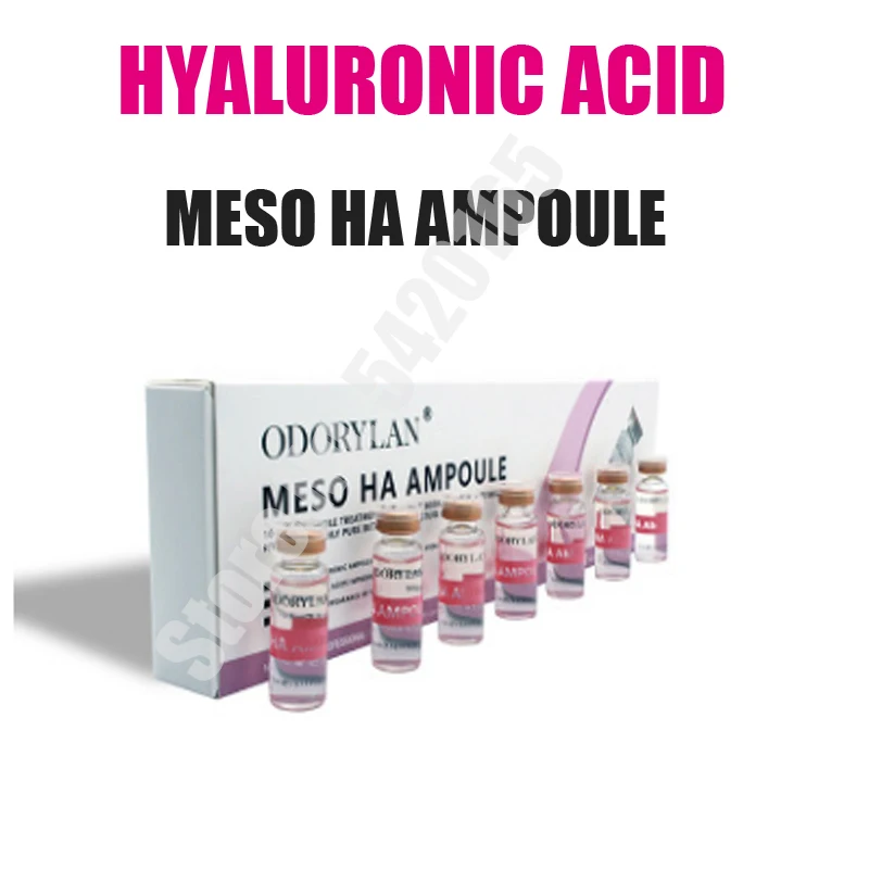 10 vials 5ml Cross linked HA Hyaluronic Acid Pure Micro Molecular Mesotherapy HA Collagen