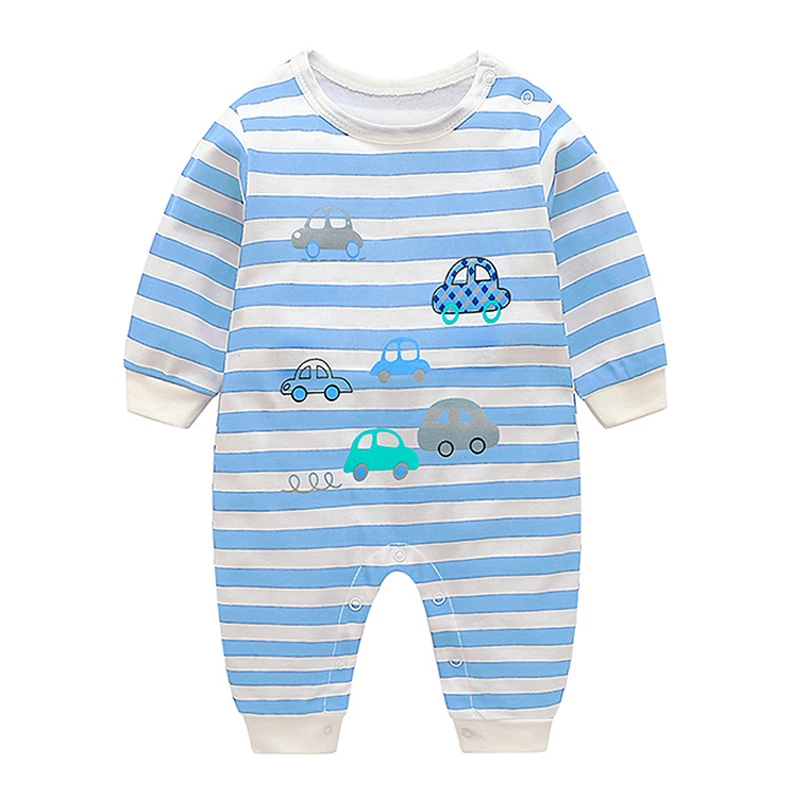 BB8-2stripe Комбинезоны для новорожденных с мультяшным принтом; хлопчатобумажный Детский комбинезон для малышей; пуловер для маленьких мальчиков и девочек; повседневная одежда с длинными рукавами; футболка - Цвет: BB8-2stripe