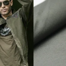 Ткань оптом 32s саржа полиэстер хлопок ткань формальдегид свободное покрытие высокого качества Мужская куртка 133*72