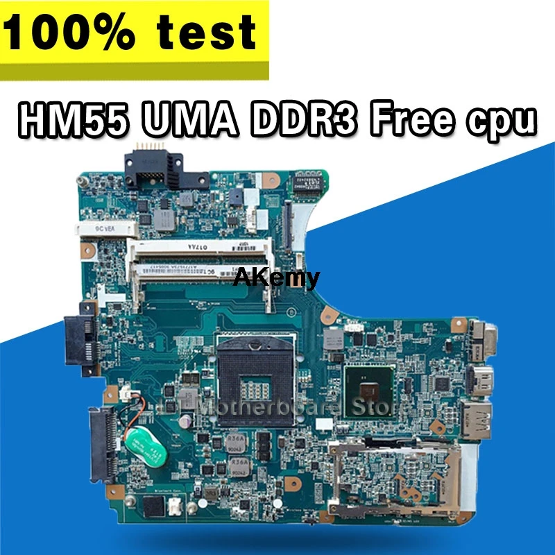 

A1771573A For Sony Vaio VPCEB Laptop motherboard MBX-223 M960 Main Board 1P-009CJ01-6011 HM55 UMA DDR3 Free cpu