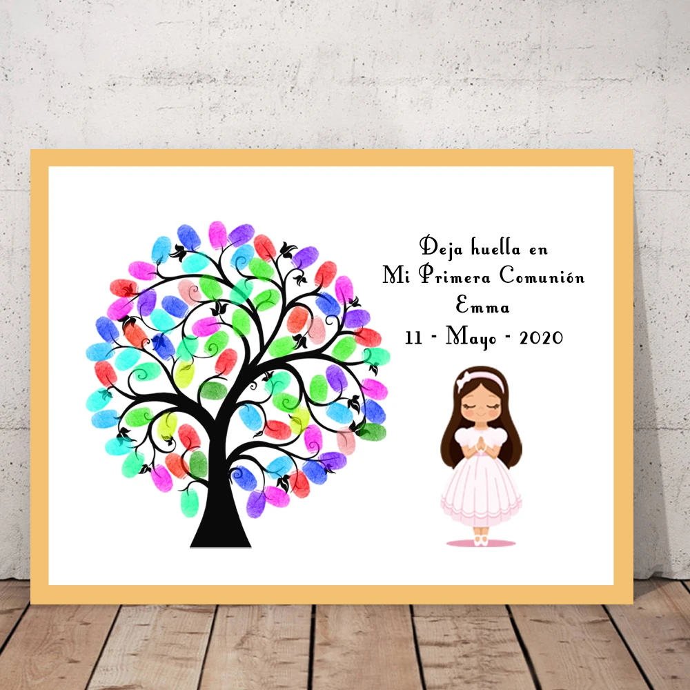 Personalised Holy Communion/Christening Guest Book Pink/Blue/Silver Glitter Personalised Holy Communion/Christening Guest Book Pink/Blue/Silver Glitter