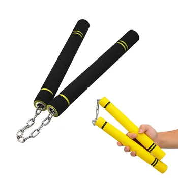 

Martial Arts Foam Nunchucks for Kid Children Kungfu Training Safety Foam Sponge Nunchakus with Stainless Steel Chain WuShu Equip