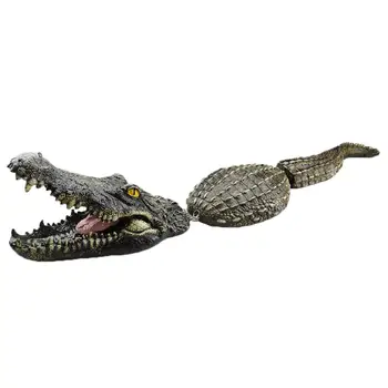 

Three-sectio Floating Crocodile Pond Pool Water Garden Decorations Quality Floating Plastic Crocodile Decoration Drives Ducks