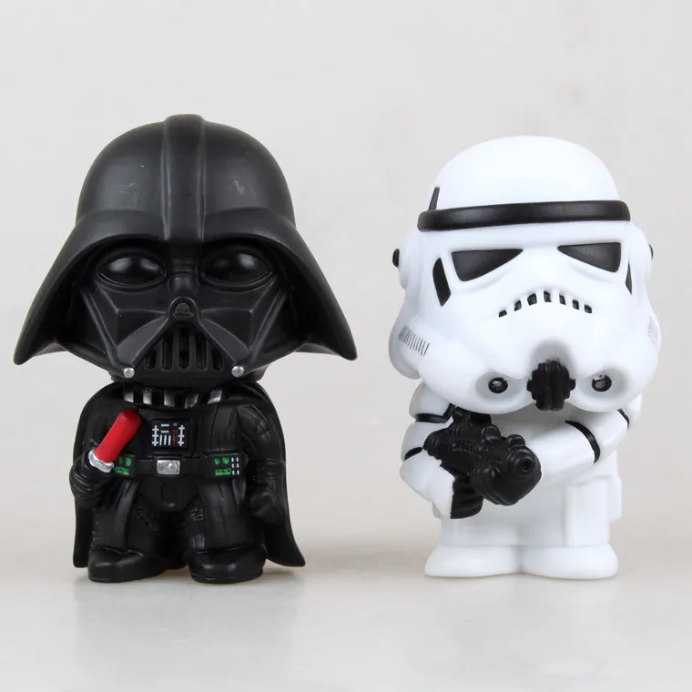 

Star Wars Cute White Cavalry Darth Vader 2-Boxed Garage Kit Exquisite Model