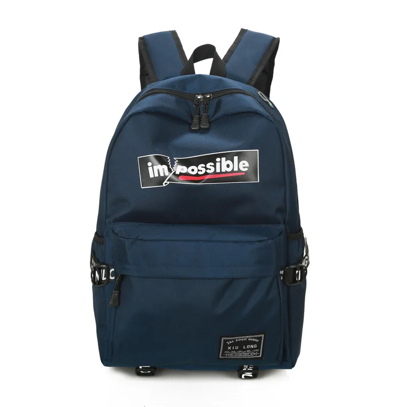 

New Style Shopping Backpack Men And Women Korean-style Simple College Style Casual Backpack High School Schoolbag