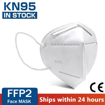 

KN95 Mascarillas Face Mask 95% PM2.5 FFP2 CE 5 Layers Filter Breathable Protective Health Mouth Mask For Face Mascarilla