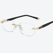 Высокая-конец Бизнес очки для чтения Для мужчин Нержавеющая сталь кадров защитный чехол для мобильного телефона виски Ochki 1,0 2,0 3,0 4,0 градусов Gafas De Lectura L075CJ