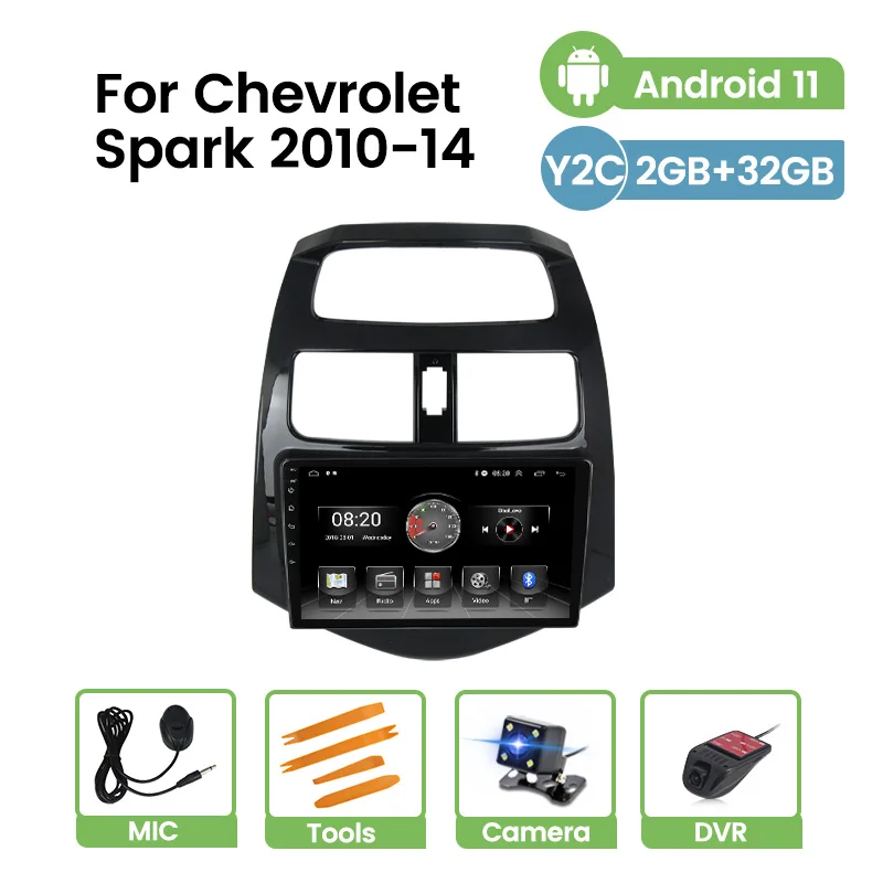 Android 11 HD 1024*600 Автомобильный Gps мультимедийный стерео плеер для Chevrolet Spark Beat M300 2010