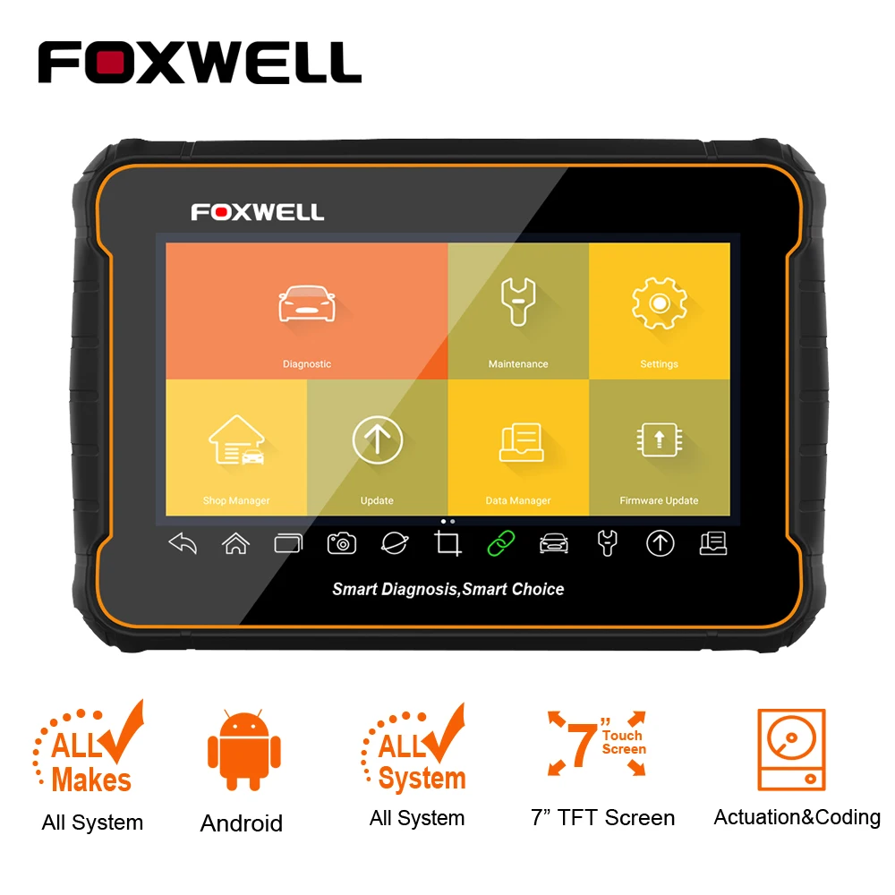 

Foxwell GT60 Plus Full System Diagnostic Tool DPF BMS TPMS Programming Injector Coding Active Test OBD OBD2 Automotive Scanner