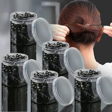 1/Jar Girls Black Colorful Small Disposable Rubber Bands Gum For Ponytail Holder Elastic Hair Bands Fashion Hair Accessories