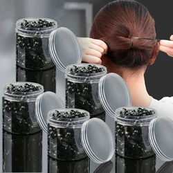1/Jar Girls Black Colorful Small Disposable Rubber Bands Gum For Ponytail Holder Elastic Hair Bands Fashion Hair Accessories