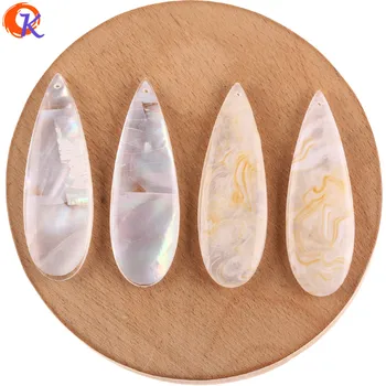 

Cordial Design 18*54MM 30Pcs Jewelry Accessories/Hand Made/Drop Shape/Natural Shell In Resin Bead/DIY Making/Earring Findings
