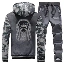 *#Best Price Vintage Printed Odin Vikings Warm Suit Jacket+Pant 2PC Set Men Sweatshirt Camouflage Coat Thick Mens Hoodies Hip Hop Sportswear *#Best Price Vintage Printed Odin Vikings Warm Suit Jacket+Pant 2PC Set Men Sweatshirt Camouflage Coat Thick Mens Hoodies Hip Hop Sportswear
