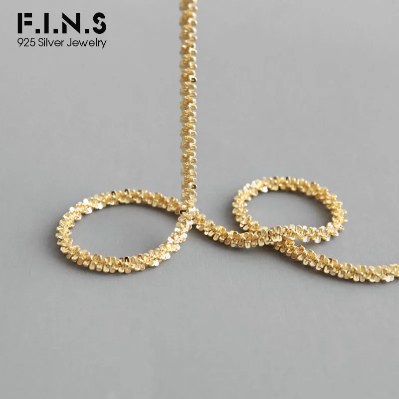 F.I.N.S, корейское Серебро S925 пробы, ожерелье, индивидуальная Звездная цепочка, двухцветная Модная бижутерия, ожерелье, чокер, женский костюм