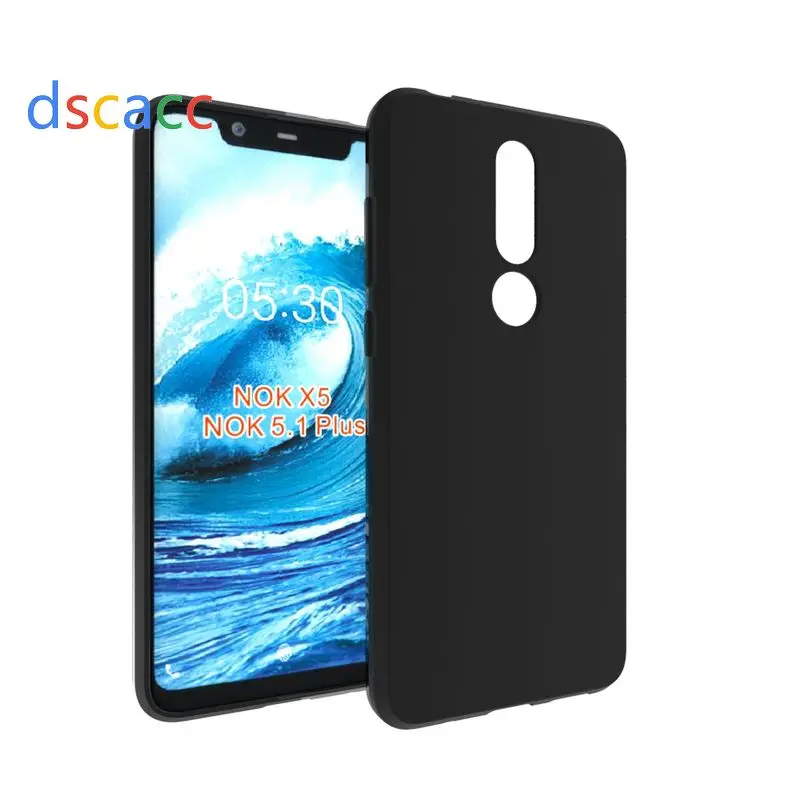 DSCACC Матовый ТПУ чехол для Nokia 4 2 8 1 Plus X5 5 X7 3 7 6 2018 100 шт | Мобильные телефоны и