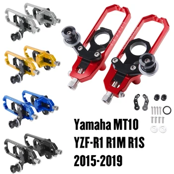 

Motorcycle Chain Adjuster Tensioners w/ Swing Arm Spool For Yamaha YZF R1 R1M R1S 2015-2019 MT-10 MT10 FZ10 MT 10 2016 2017 2018